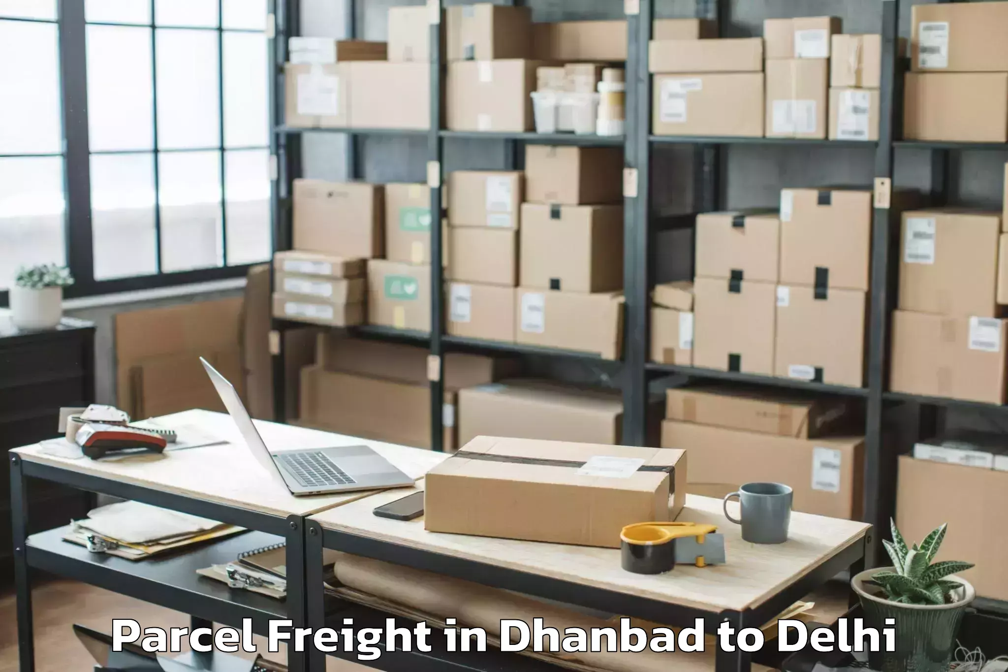 Dhanbad to Parsvnath Mall Azadpur Parcel Freight